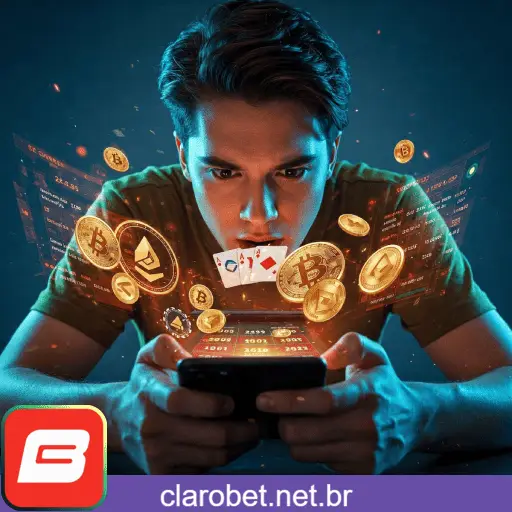 Imagem promovendo o app oficial da CLAROBET para mobile