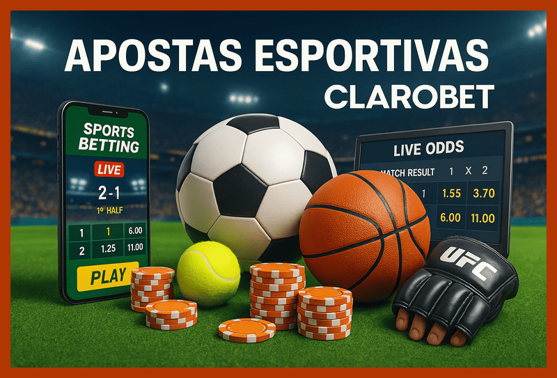 Apostas esportivas no cassino online CLAROBET