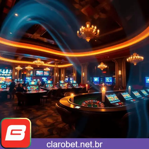 Imagem ilustrativa mostrando a plataforma CLAROBET com variedade de jogos online e provedores populares.