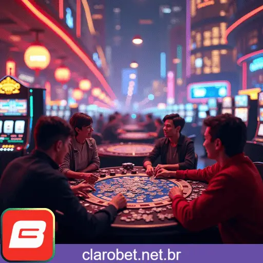 Visual apresentando slots populares da CLAROBET com jackpots progressivos e oportunidades de ganhos altos.