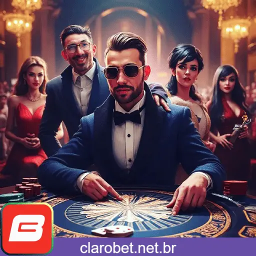 Imagem promovendo o canal oficial da CLAROBET no Telegram